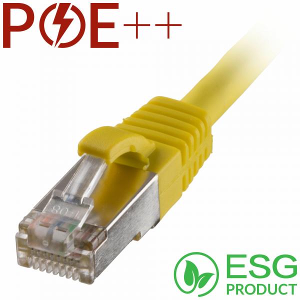 Cablenet 65-5005B cavo di rete Giallo 0,5 m Cat6a S/FTP [S-STP] (CNL 100PK 0.5M C6a Yw SFTP Ls 26AWG SB)