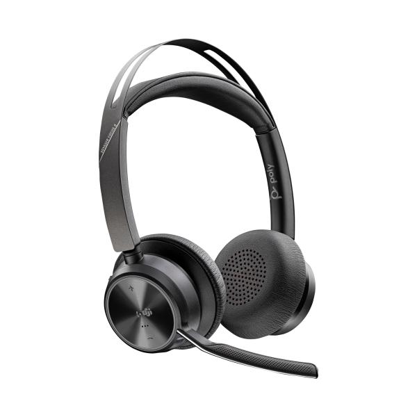 Poly Voyager Focus 2-M - Customer Special 1 - headset - on-ear - Bluetooth - wireless - active noise cancelling - USB-C via Bluetooth adapter - black - Certified for Microsoft Teams
