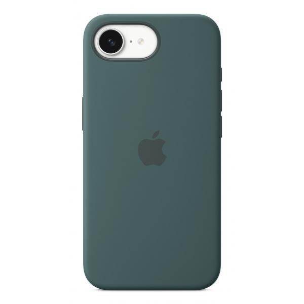 Apple Custodia in silicone per iPhone 16e - Verde lago (Apple - bagsidecover til mobiltelefon)