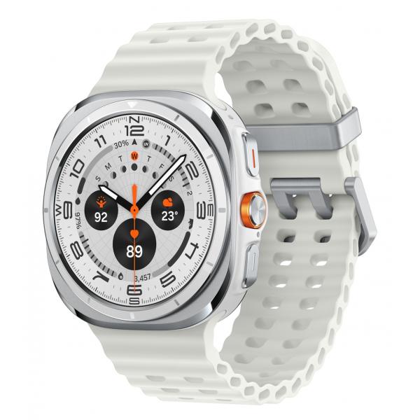Samsung Galaxy Watch Ultra 3,81 cm [1.5] AMOLED 47 mm Digitale 480 x 480 Pixel Touch screen 4G Bianco Wi-Fi GPS [satellitare] (Samsung SM-L705F Galaxy Watch Ultra Smartwatch titanium white white 47mm