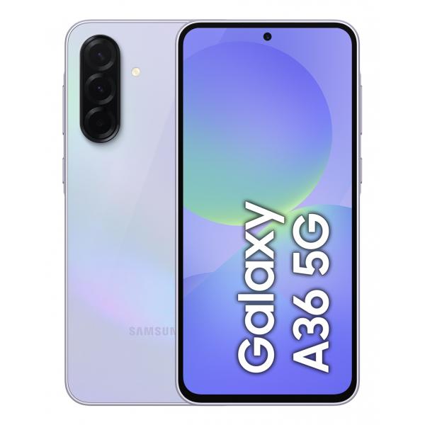 Samsung Galaxy A36 5G, Smartphone con Funzioni intelligenti, Display Super AMOLED 6.7”, 8GB RAM, 256GB, Camera 50MP, Batteria 5.000 mAh, IP67, Awesome Lavender (Samsung Galaxy A36 256GB 5G Dual SIM f