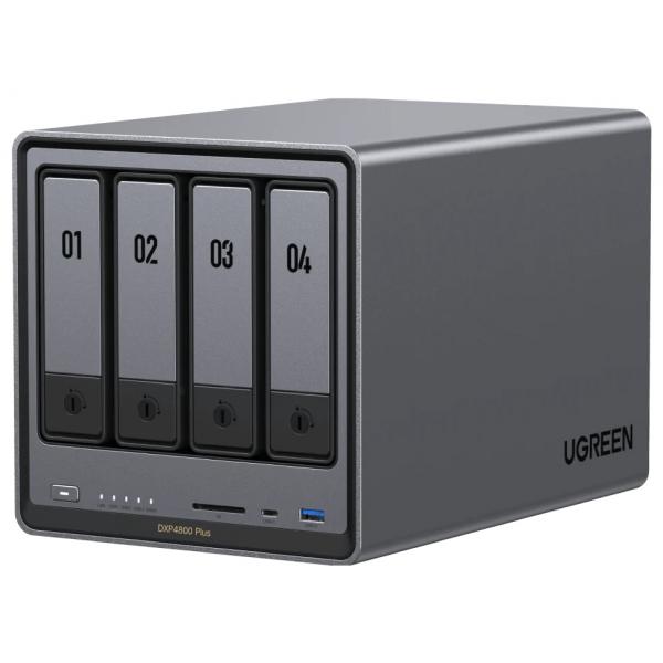 Ugreen NASync DXP4800 Plus NAS Desktop Intel® Pentium® Gold 8505 8 GB DDR5 0 TB UGOS Pro (UGREEN NASync DXP4800 Plus NAS System)
