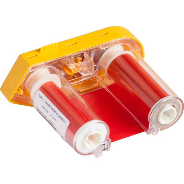 Brady M61-R4410-RD nastro per stampante (R4400 Series Red Ribbon for - M611, M610 and BMP61 - M61-R4410-RD, BMP 61, BradyPrinter M611, Red, Brady, 100 g, 5 cm, 22.86 m - Warranty: 12M)