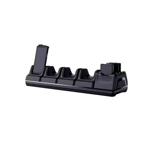 UROVO 5-Slot Ladestation für DT50 vier Geräte und Akkus Base per ricarica (4-device+4-batt chg - cradle+PSU[EU] - Warranty: 14M)