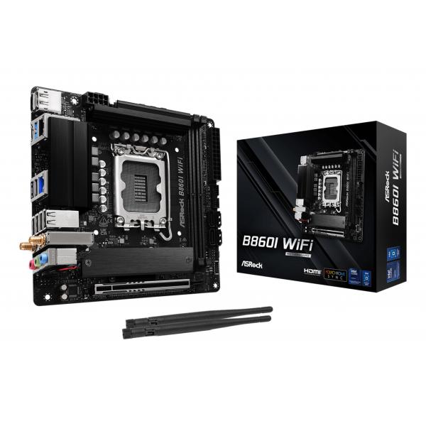 Asrock B860i Wifi Intel B860 Lga 1851 [socket V1] Mini Itx (asrock B860i Wifi Intel 1851 Socket Motherboard, MinI-Itx, 2x Ddr5 Slots, 2x M.2 Socket,