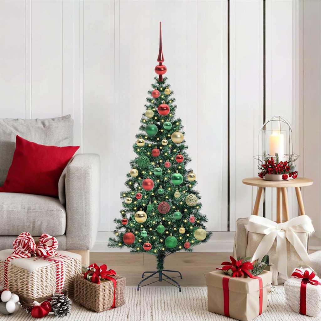 Albero Di Natale Artificiale Con Luci Integrate Verde 120 cm