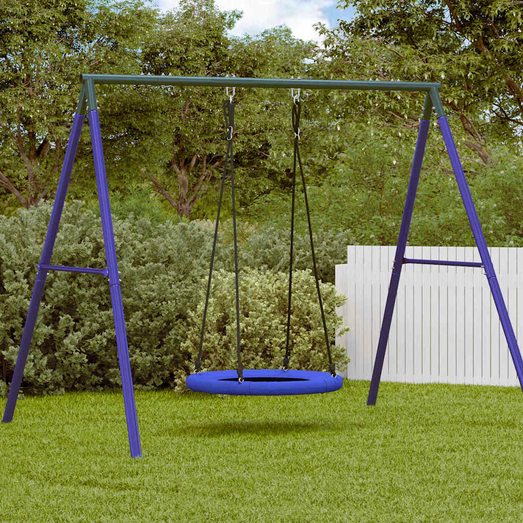 Altalena A Nido Blu 100 X 100 X 180 Cm Plastica