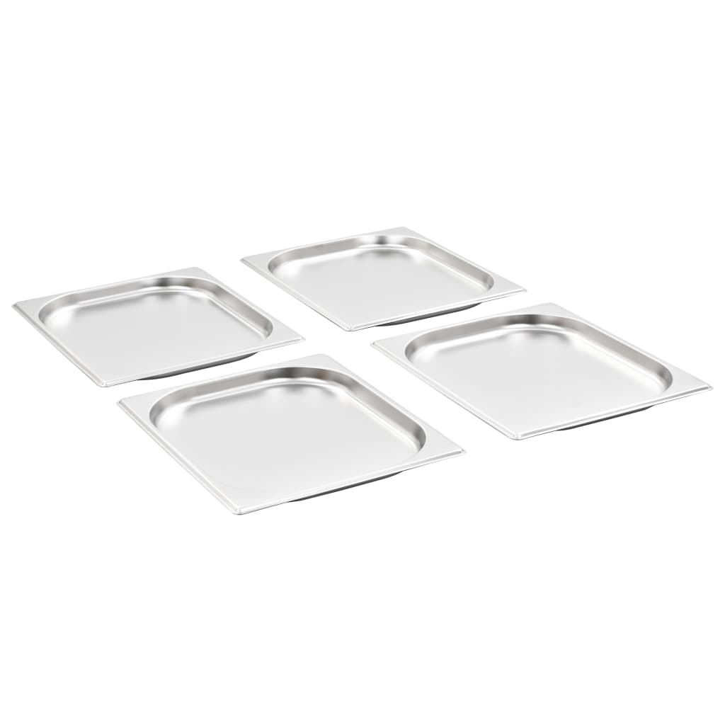 Contenitori Gastronorm 8 Pz Gn 1/2 20 Mm In Acciaio Inox