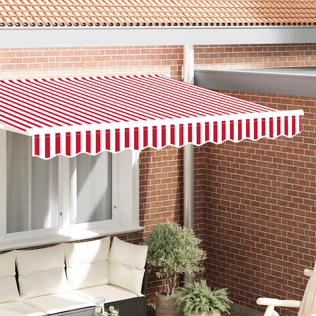 Tenda A Braccio Rosso E Bianco 230 X 20 Cm Tela