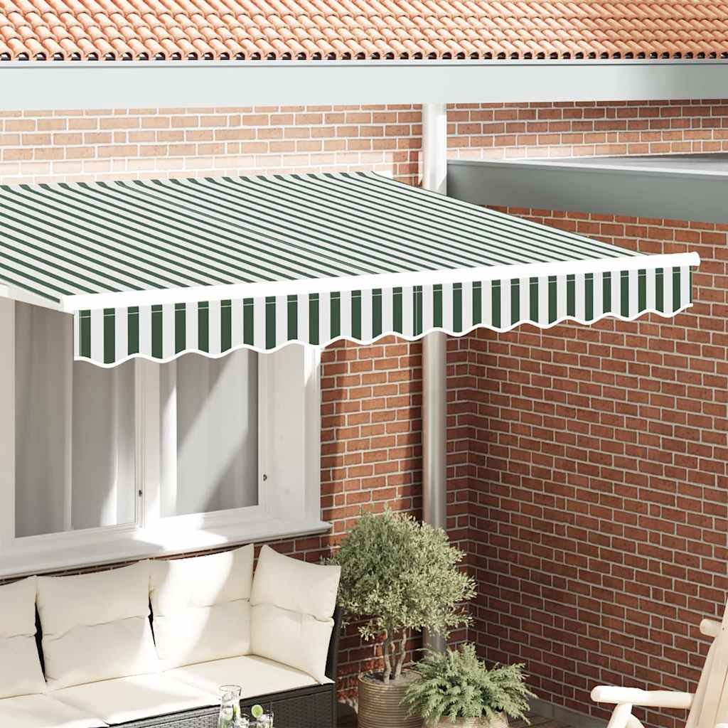 Tenda A Braccio Verde E Bianco 230 X 20 Cm Tela