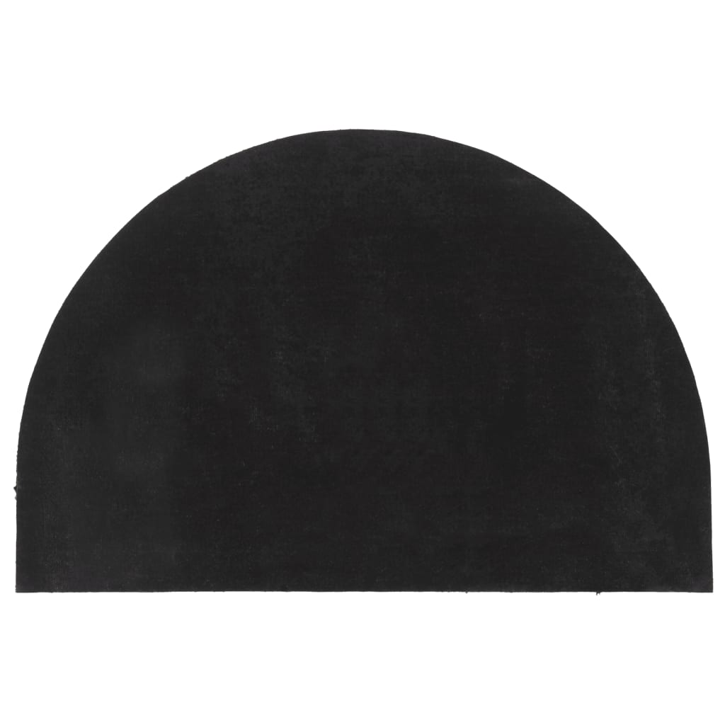 Zerbino Grigio Scuro Mezzo Rotondo 60x90 Cm Fibra Di Cocco
