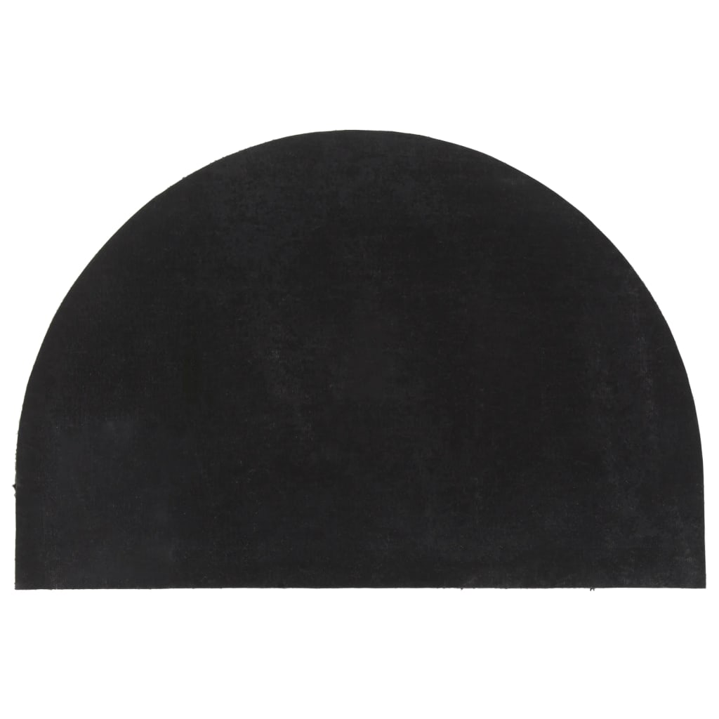 Zerbino Nero Mezzo Rotondo 60x90 Cm Fibra Di Cocco