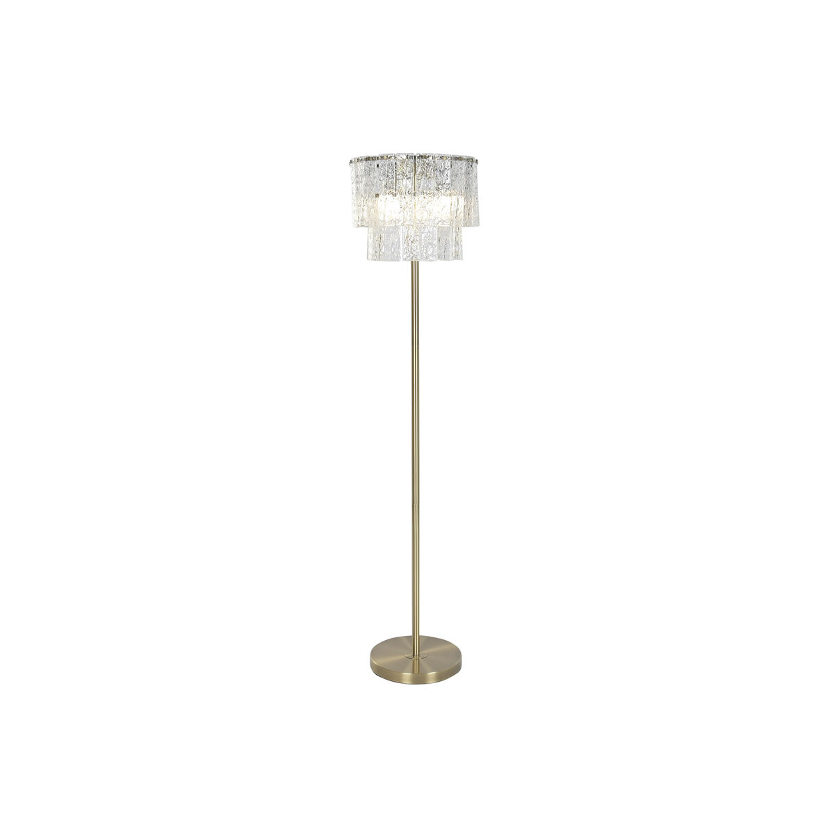 Lampada Da Terra Home Esprit Trasparente Dorato 25 W 220 V 38 X 38 X 160 cm