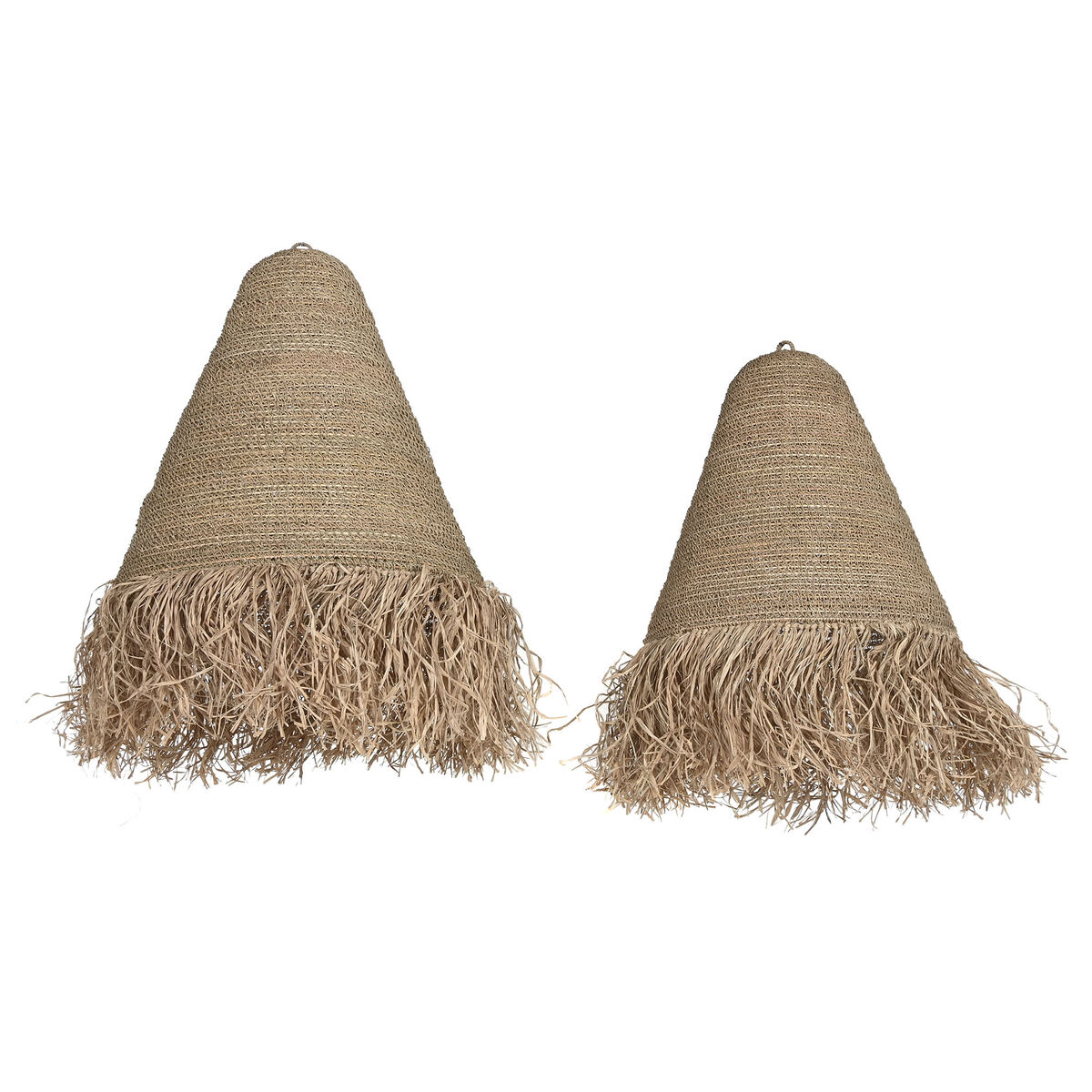 Paralume Home Esprit Naturale Alluminio Foglia Di Palma 64 X 64 X 80 Cm (2)