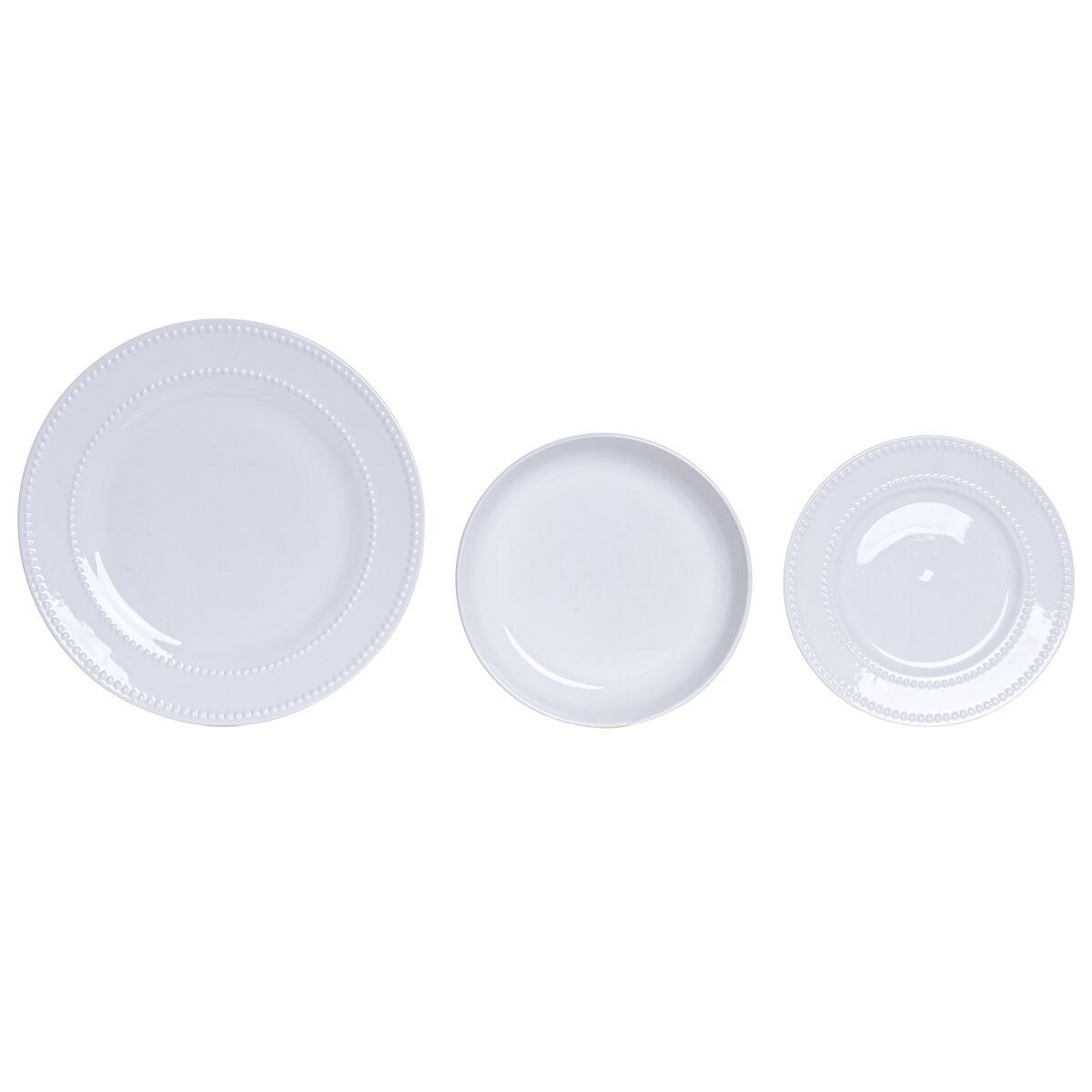 Set Di Stoviglie Home Esprit Bianco Porcellana Glam 18 Pezzi