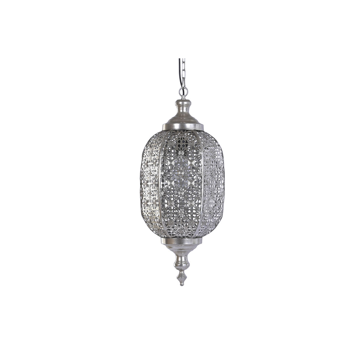 Lampadario Home Esprit Argentato Metallo 50 W 28 X 28 X 140 cm - Image 6