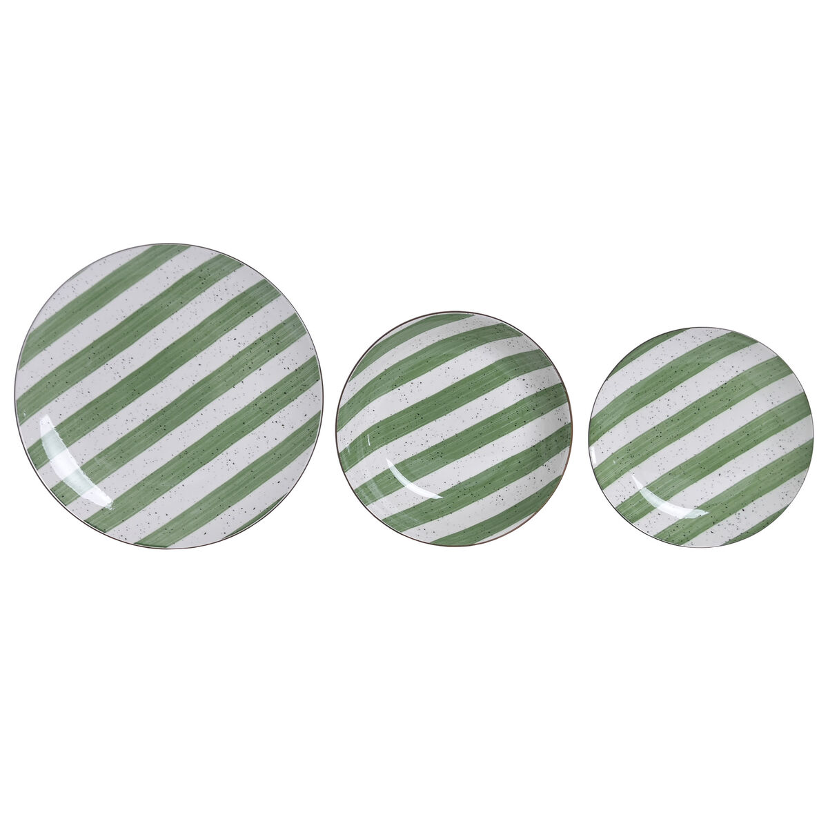 Set Di Stoviglie Home Esprit Verde Porcellana Mediterraneo 18 Pezzi