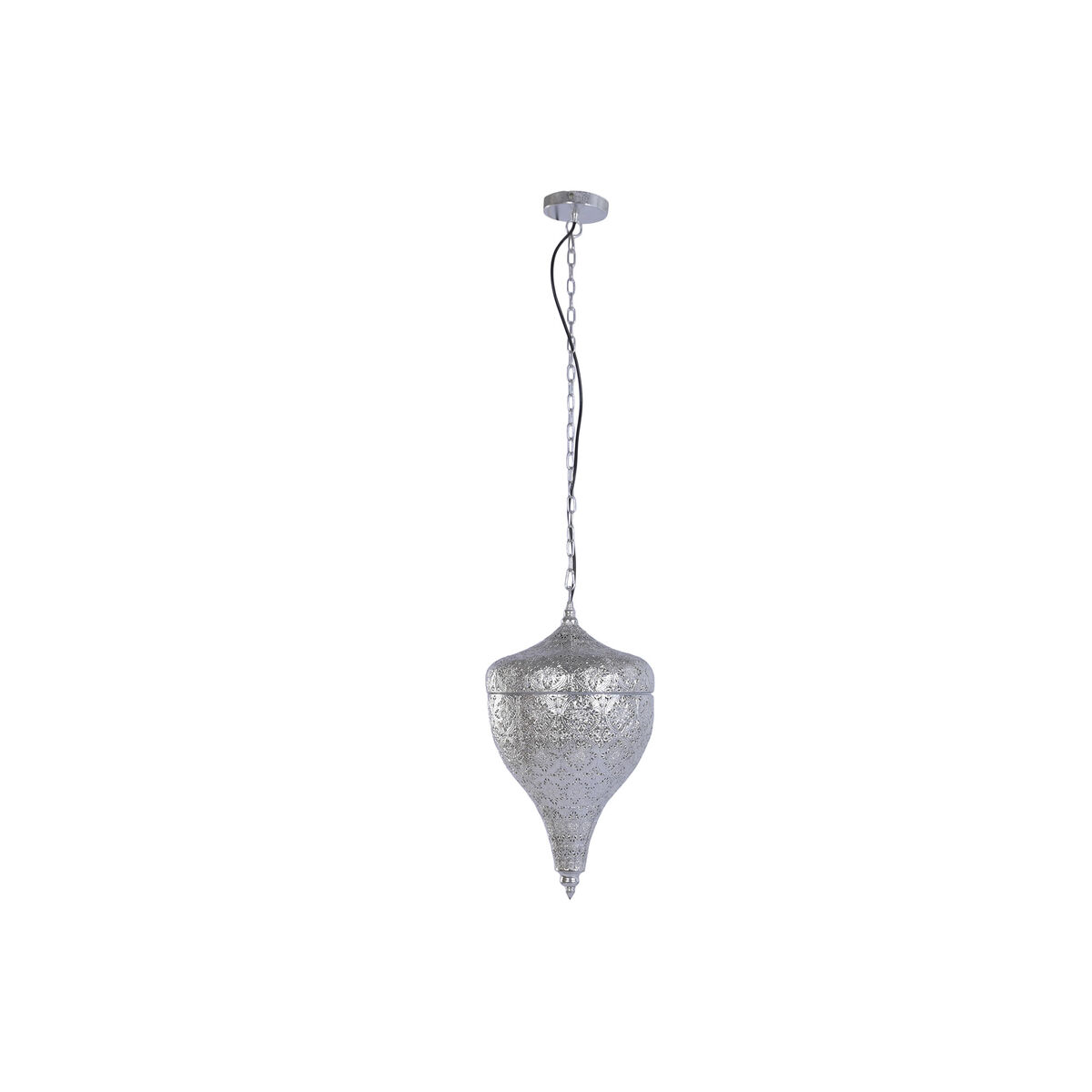 Lampadario Home Esprit Argentato Metallo 50 W 30 X 30 X 55 cm