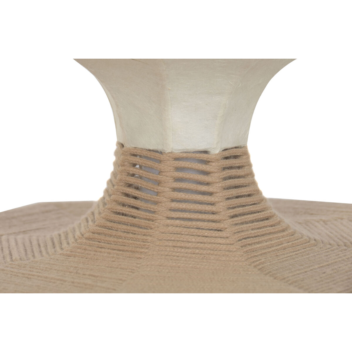 Lampadario Home Esprit Bianco Naturale Carta Acciaio 50 X 50 X 60,6 cm - Image 6