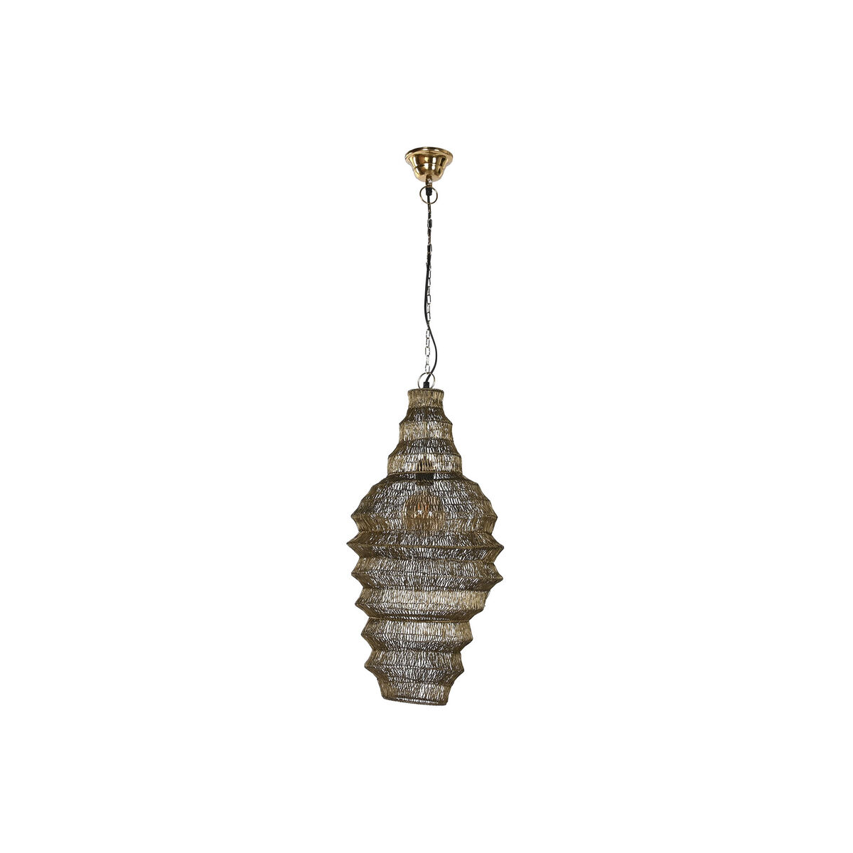 Lampadario Home Esprit Dorato Metallo Ferro 50 W 36 X 36 X 68 cm