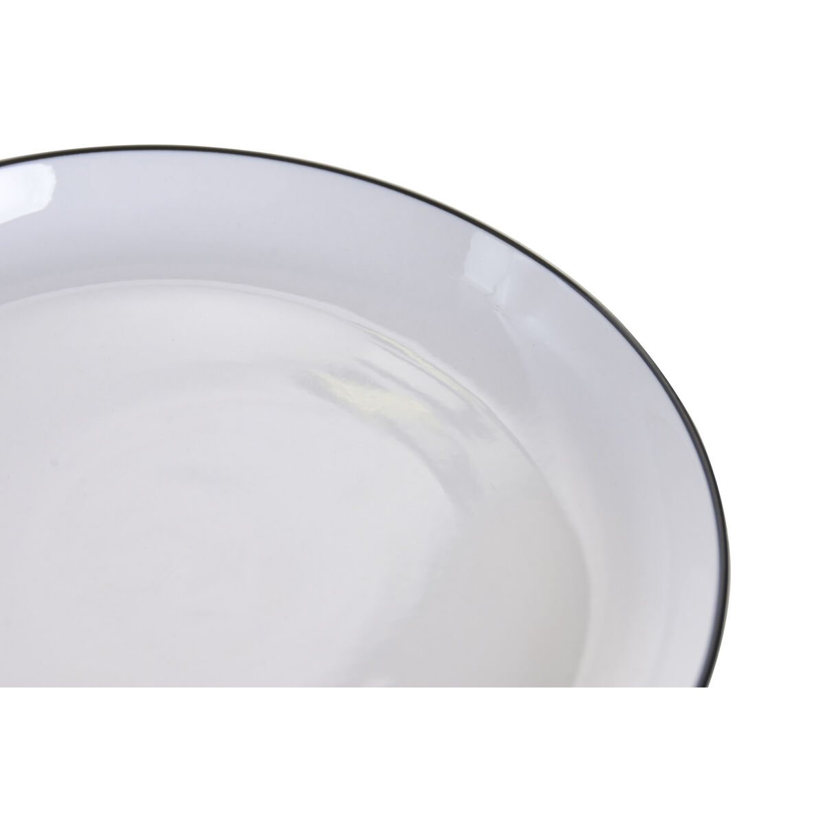 Set Di Stoviglie Home Esprit Bianco Nero Porcellana 18 Pezzi - Image 3