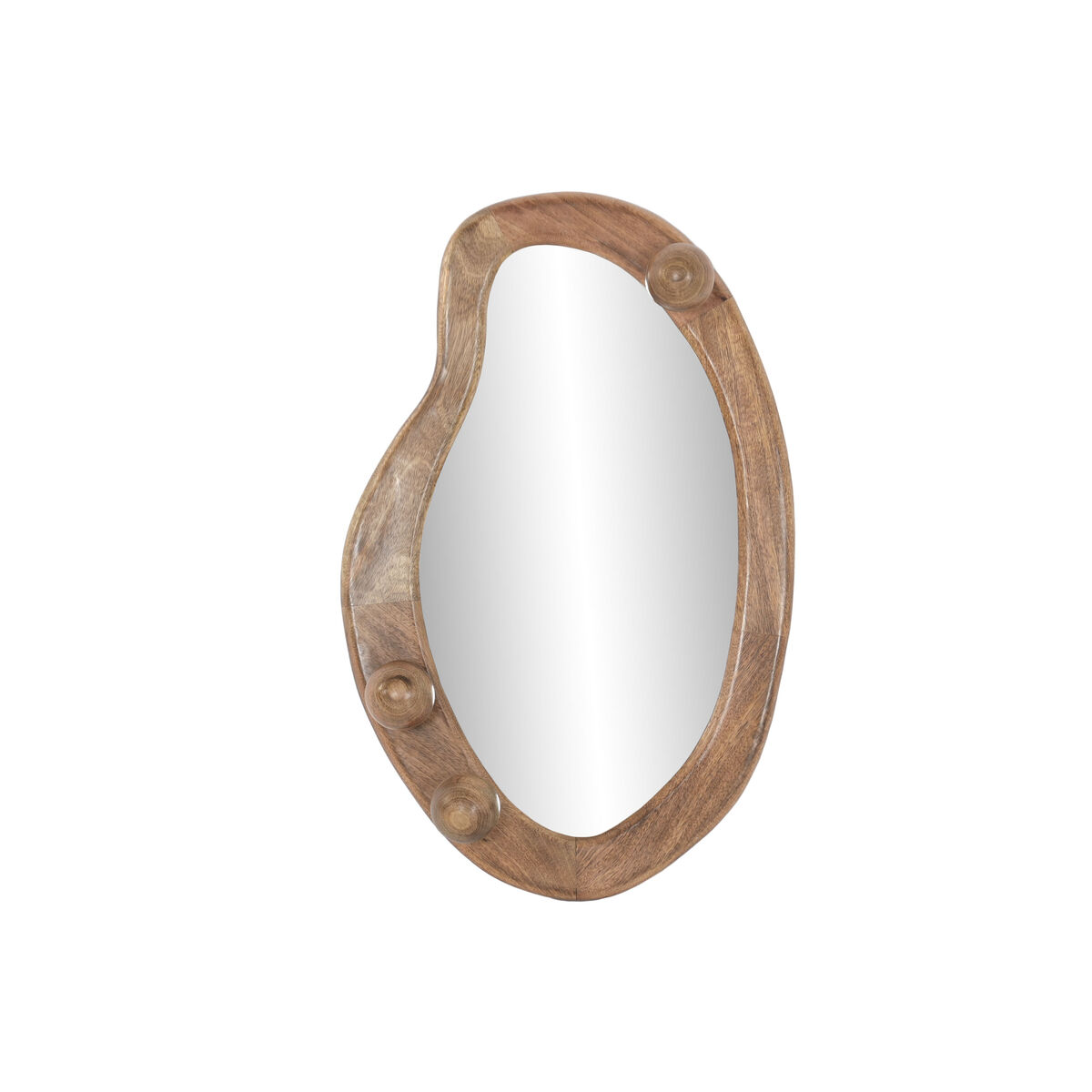 Specchio Da Parete Home Esprit Marrone Naturale Palle Città 73,5 X 11 X 48 cm