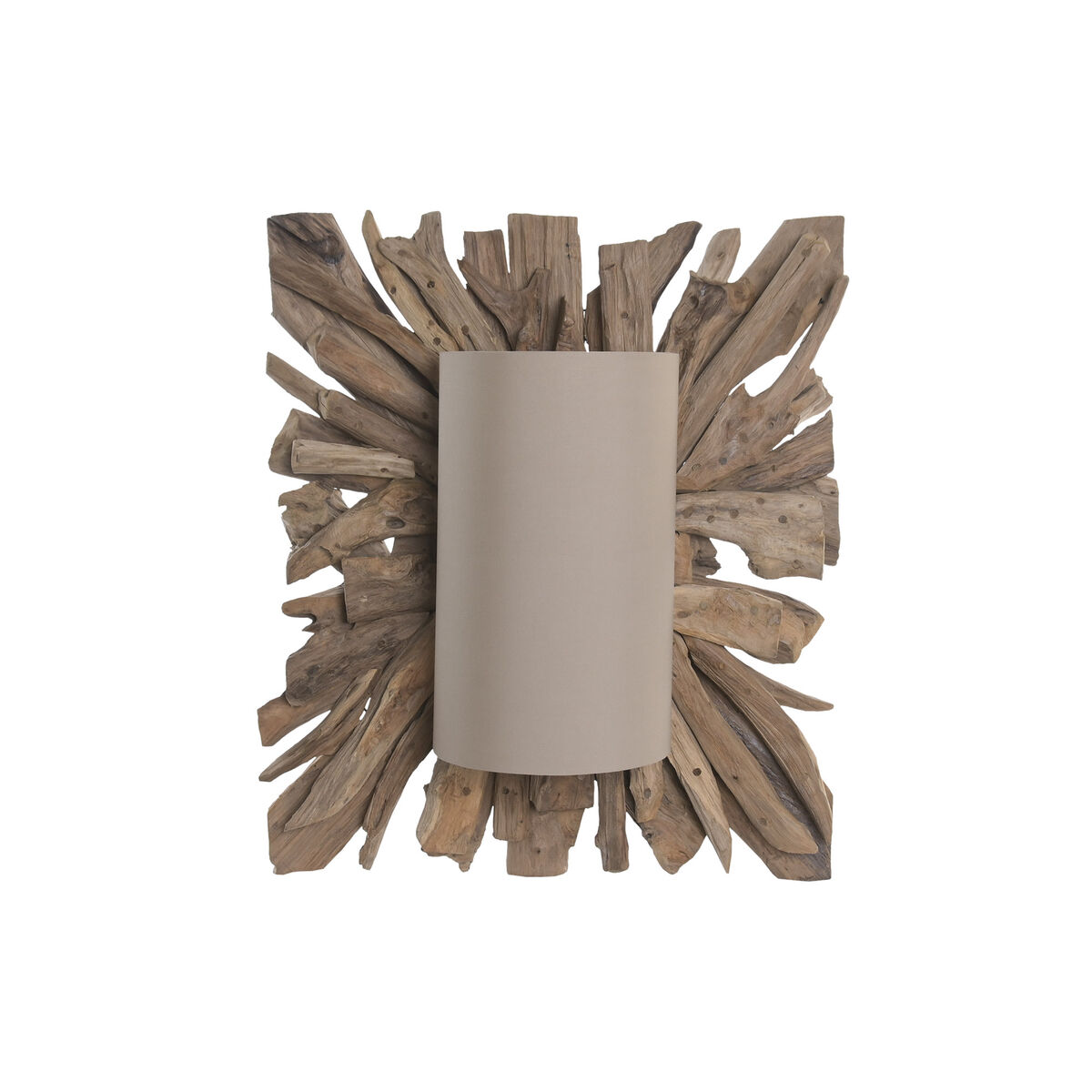 Lampada Da Parete Home Esprit Marrone Naturale 60 X 25 X 71,5 cm