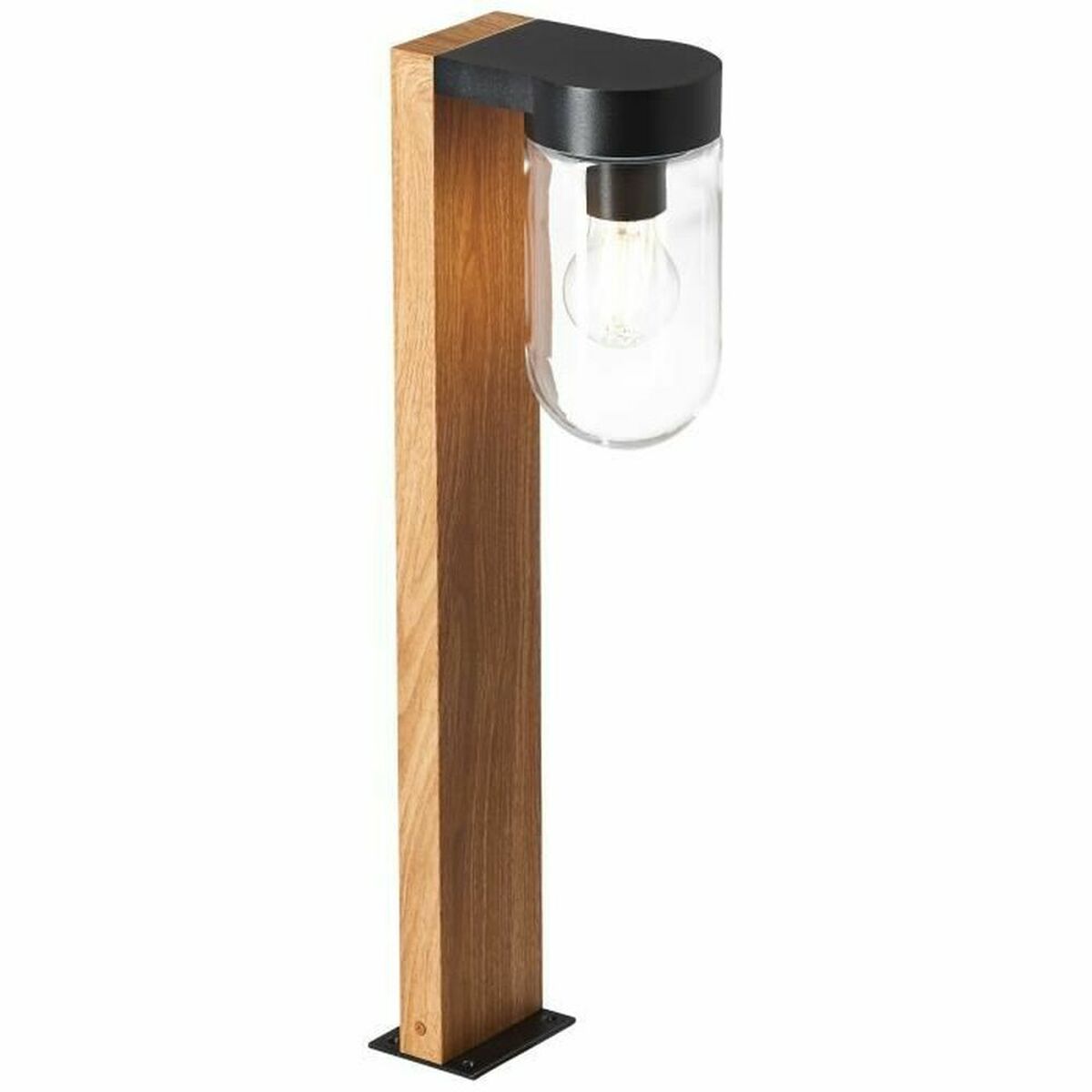 Applique Da Parete Brilliant Cabar Nero Metallo Vetro 40 W E27