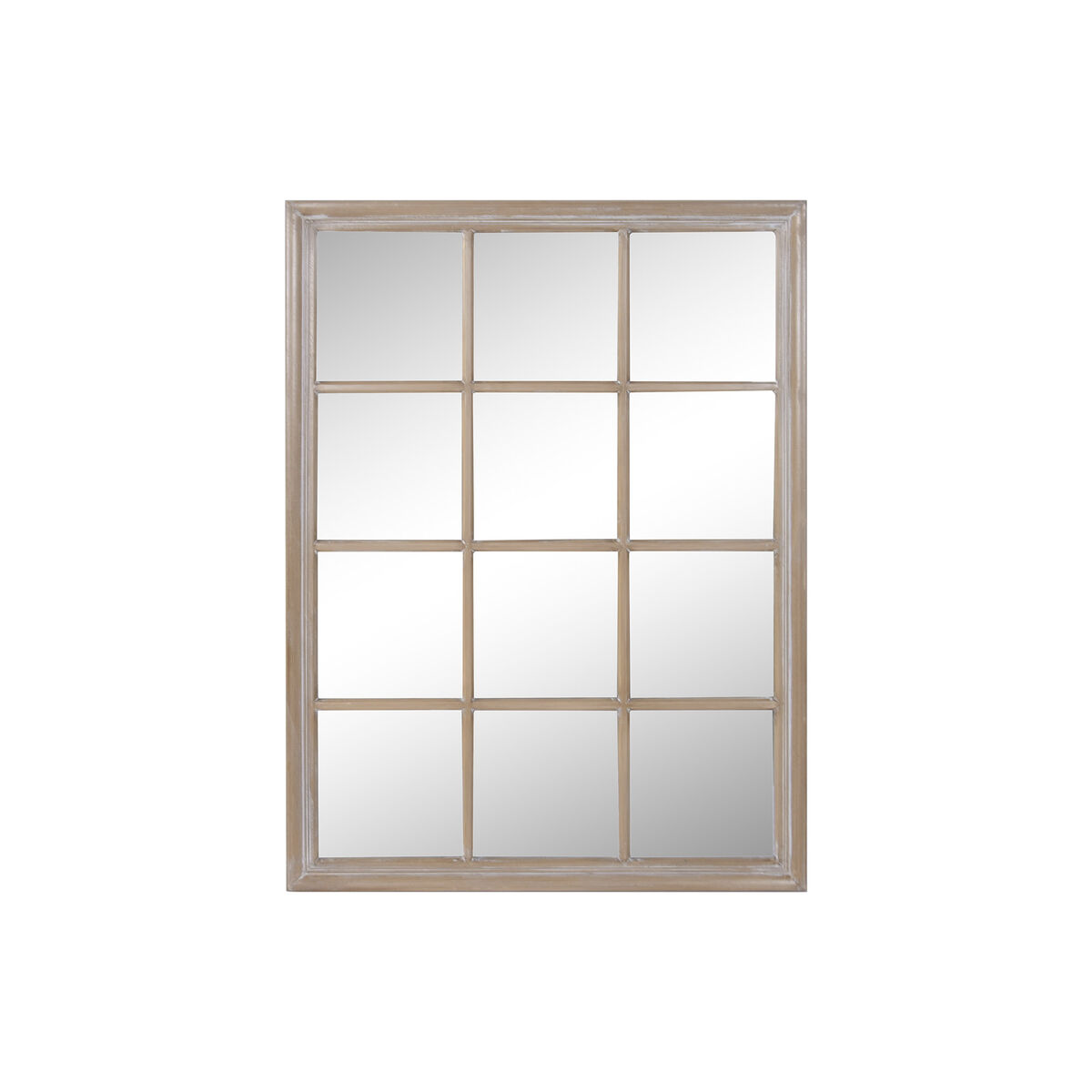 Specchio Da Parete Home Esprit Naturale Finestra 90 X 3,5 X 120 cm