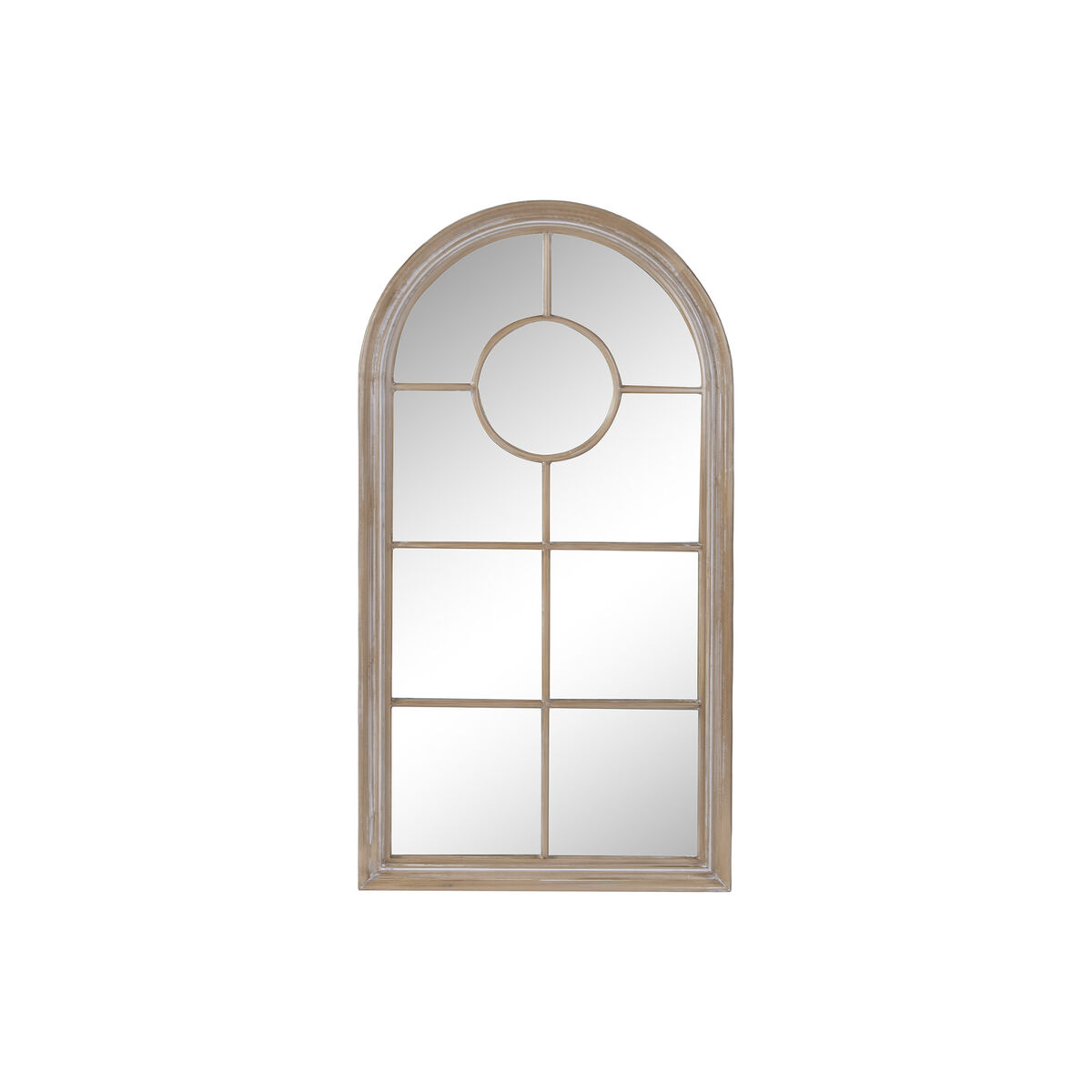 Specchio Da Parete Home Esprit Bianco Naturale Cottage Finestra 68 X 4 X 128 cm