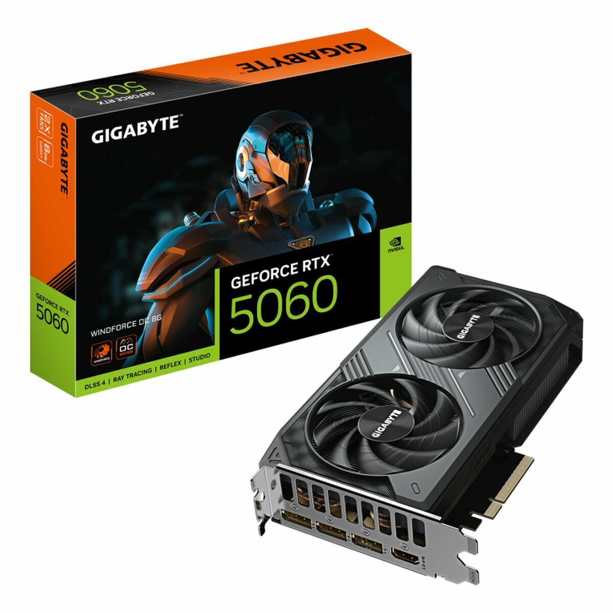 Scheda Grafica Gigabyte GV-N5060wf2oC-8gd Geforce Rtx 5060 8 Gb Gddr7