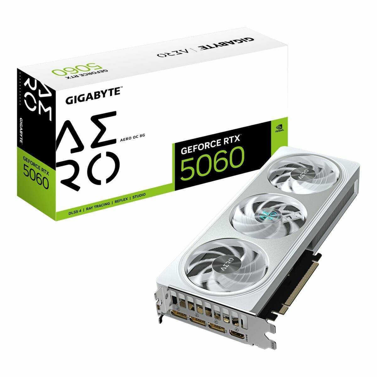 Scheda Grafica Gigabyte GV-N5060aero OC-8gd Geforce Rtx 5060 8 Gb Gddr7