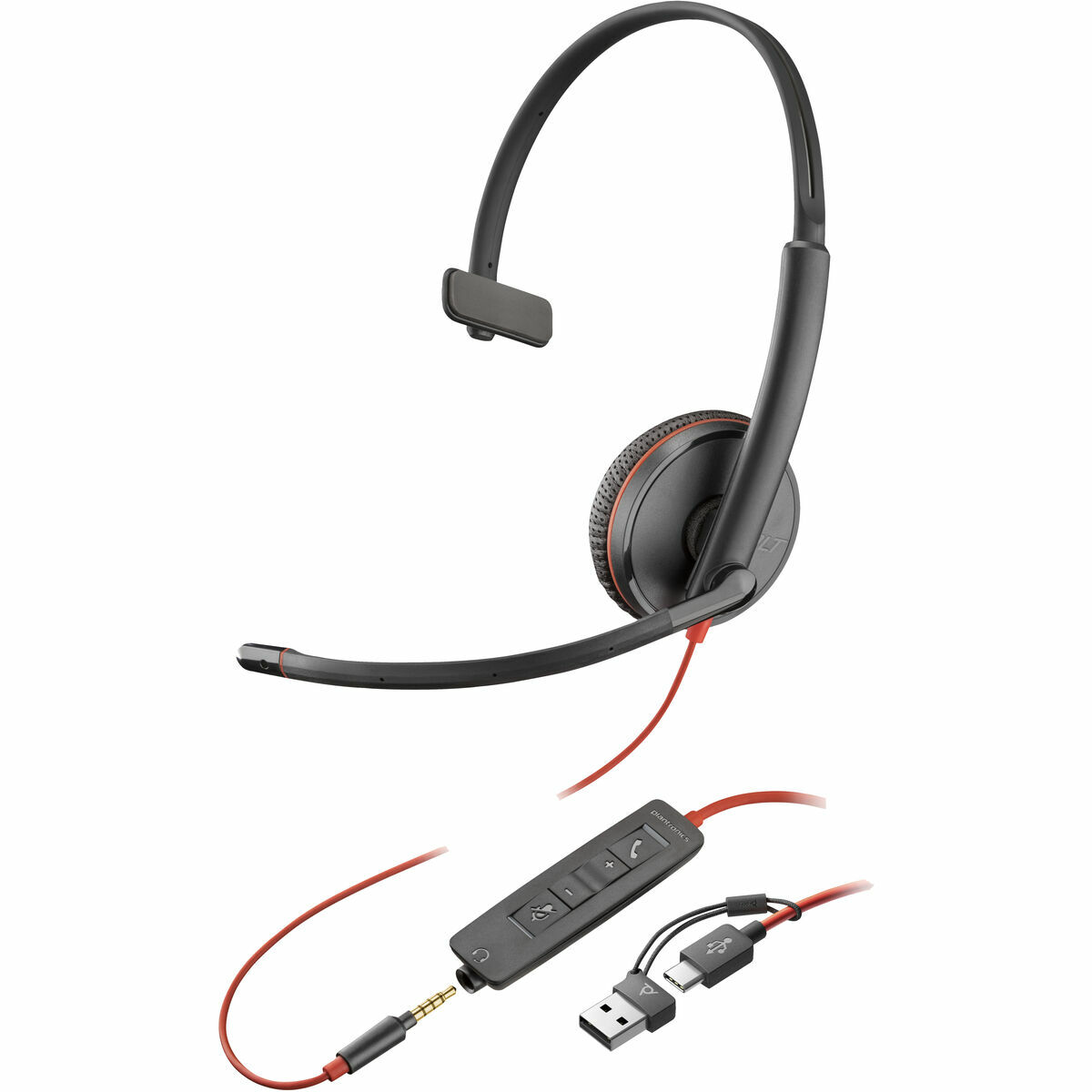 Auricolari Con Microfono Poly Blackwire 3215 Nero