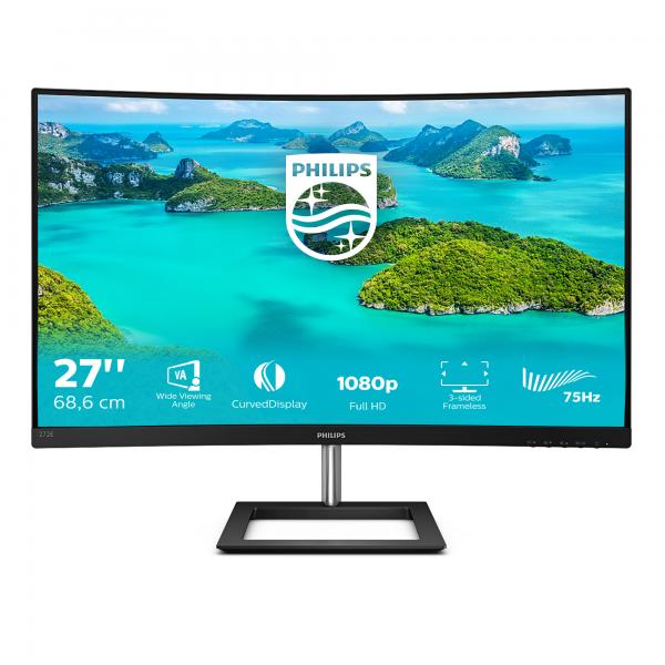 Philips E Line 272E1CA/00 Monitor PC 68,6 cm [27] 1920 x 1080 Pixel Full HD LCD Nero (Philips E-line 272E1CA - WLED 27 VA 4)