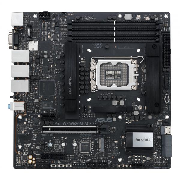 ASUS PRO WS W680M-ACE SE Intel W680 LGA 1700 micro ATX (ASUS PRO WS W680M-ACE SE S1700/DDR5/DP-HDMI/3xLAN/24-7/?ATX)