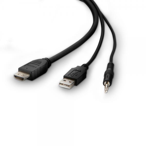 Belkin Secure Kvm Combo Cable - VideO- / UsB- / AudiO-Kabel - TaA-Konform - Usb, MinI-Stecker, Hdmi (m) - Image 3