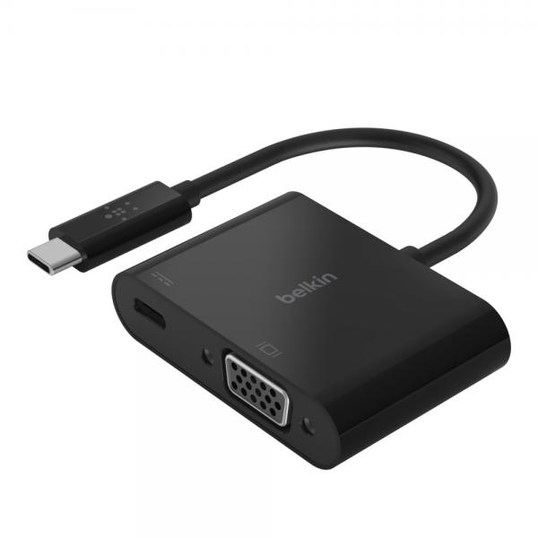 Belkin UsB-C To Vga + Charge Adapter - Videoadapter - UsB-C Männlich Zu HD-15 (vga)