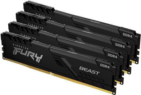 Kingston Vram 128g 3600mh Ddr4dimm Kit4 Furybeast Blck (kf436c18bbk4/128)