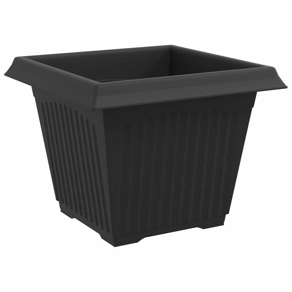 Vasi Per Piante 6 Pcs Nero 28,5 X 28,5 X 22 Cm Plastica - Image 6
