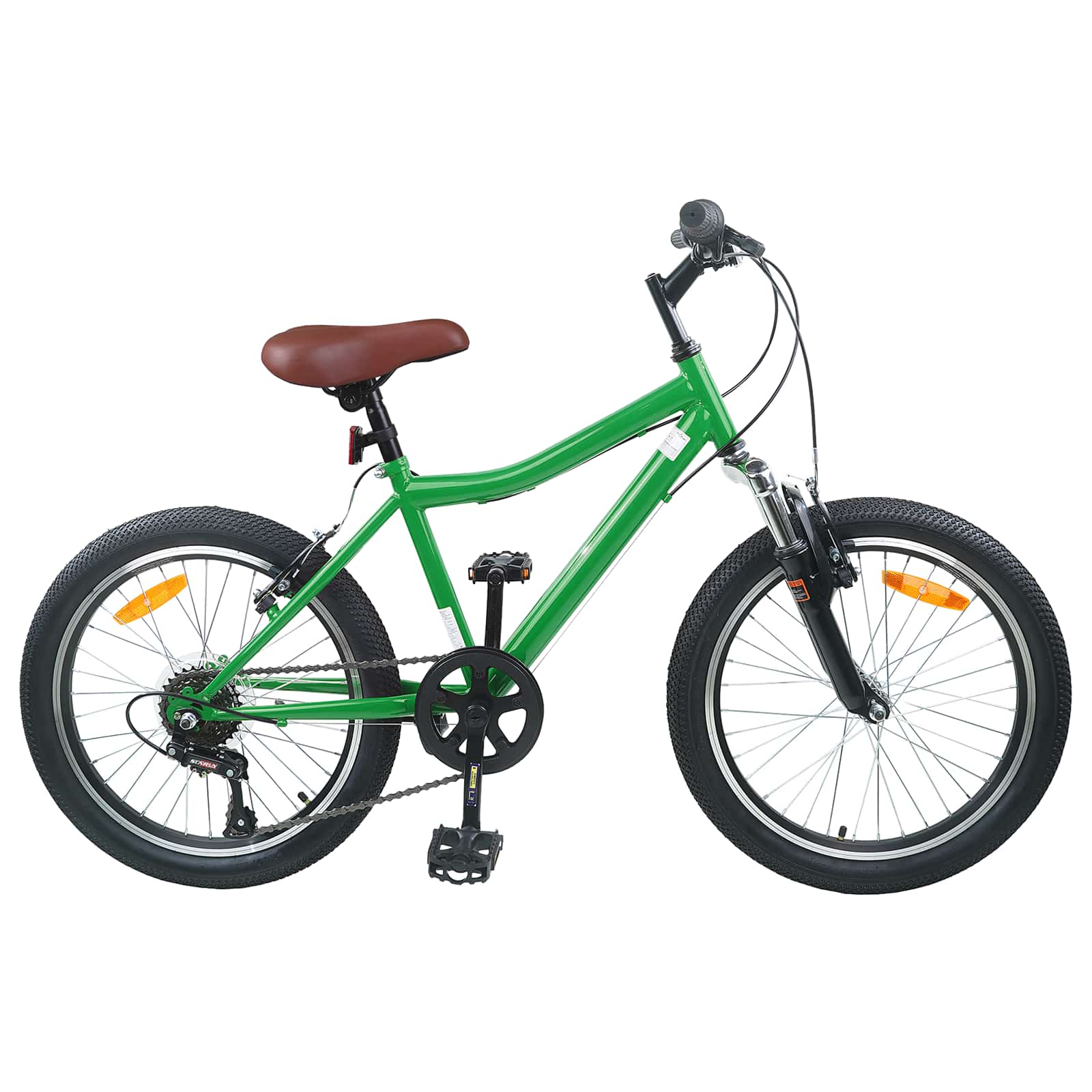 Bicicletta Per Bambini 24 Pollici 6-Speed Per 8-12 Anni Verde
