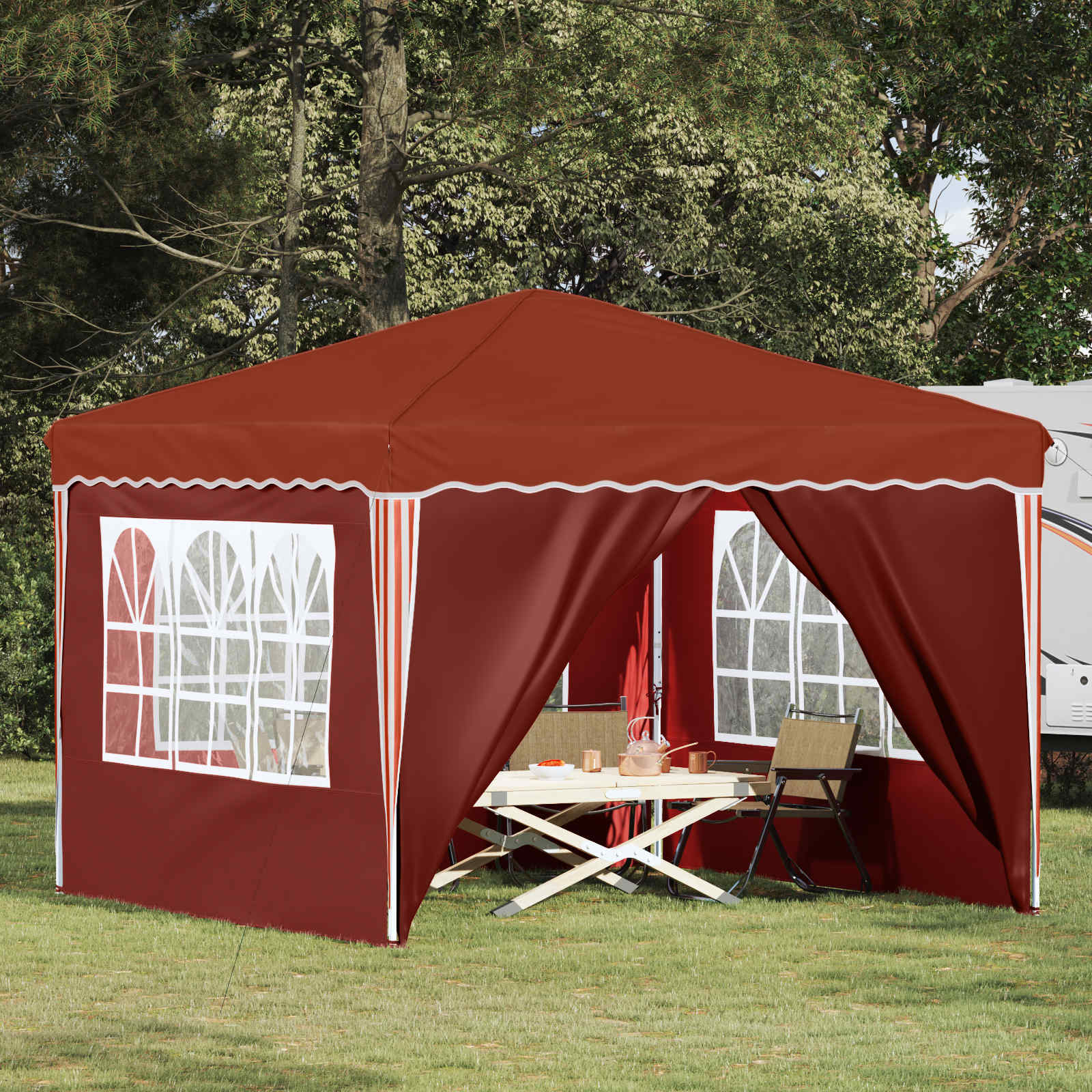 Tenda Per Feste A PoP-Up Terracotta 288 X 288 X 245 cm