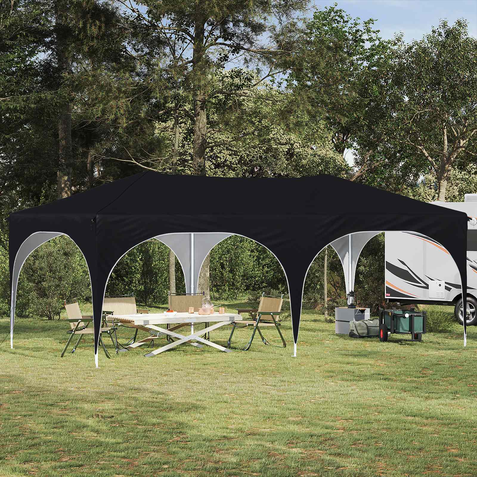 Tenda Per Feste A PoP-Up Antracite 575 X 288 X 245 cm