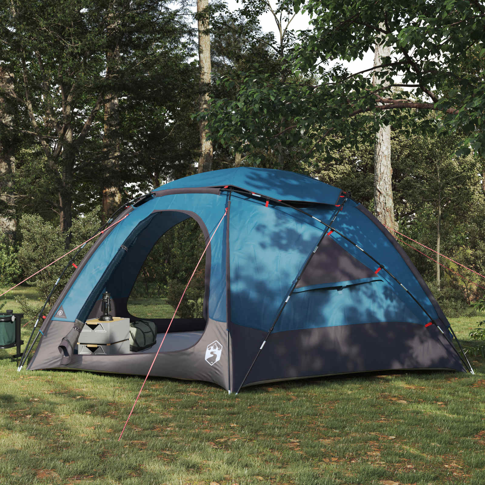 Tenda A Cupola Con Tetto Rimovibile Blu 8 Persone
