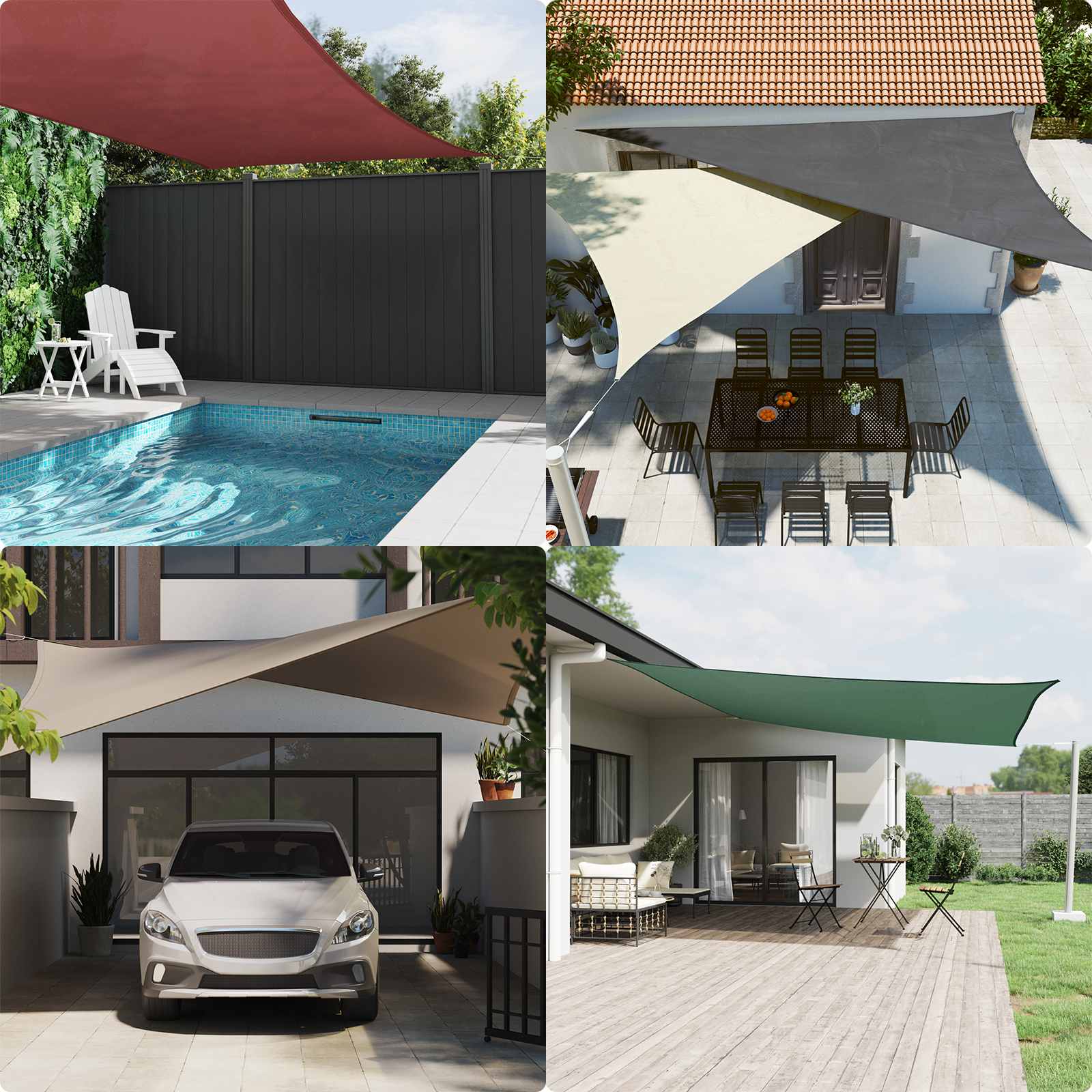 Vela Da Ombra Solare 6 X 2 M Oxford Rivestito In pu