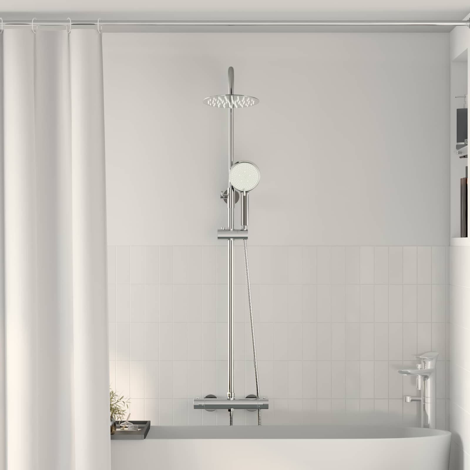 Set Di Sistema Doccia Termostatico Cromo 27 X 43,5 X 83 cm