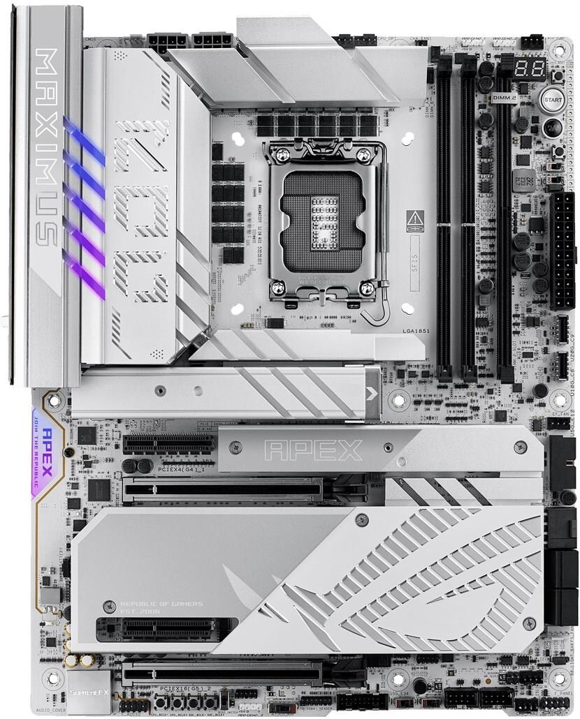 Asus Rog Maximus Z890 Apex - Motherboard - Atx - Lga1851-Sockel - Z890 Chipsatz - Usb4, UsB-C 3,2 Gen 2x2, UsB-C 3,2 Gen2, Usb 3,2 Gen 1 - 5 Gigabit