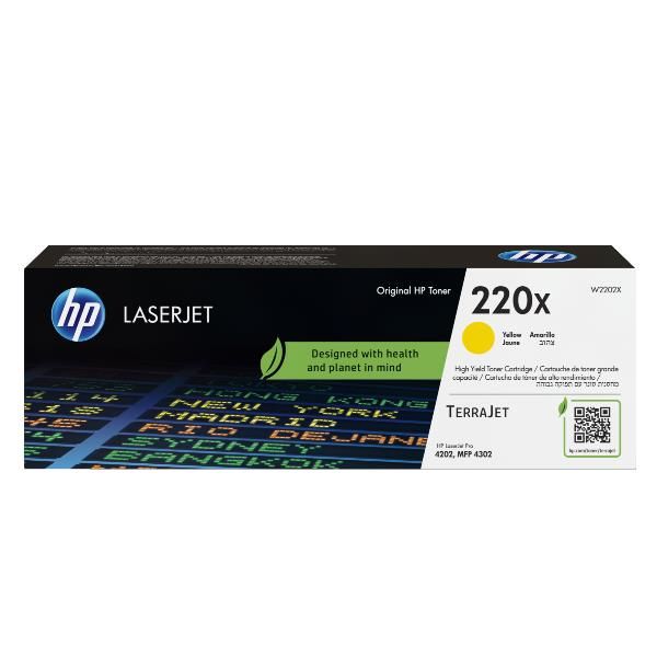 HP 220X TONER ORIGINALE GIALLO ALTA