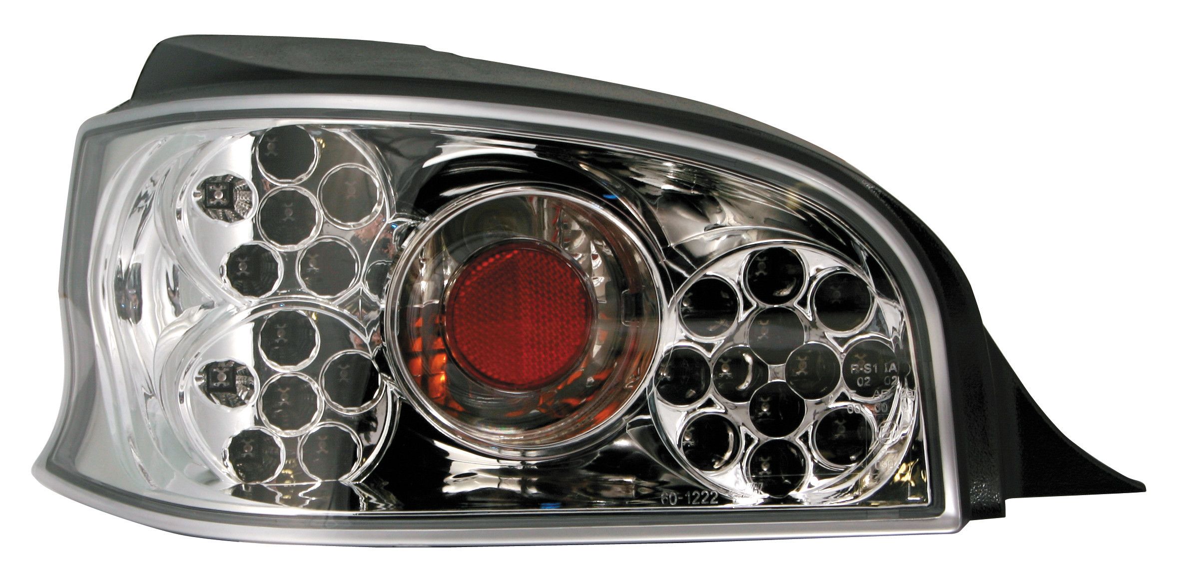 Coppia fanali posteriori LED - compatibile per Citroën Saxo (5/96-12/04) - Cromo