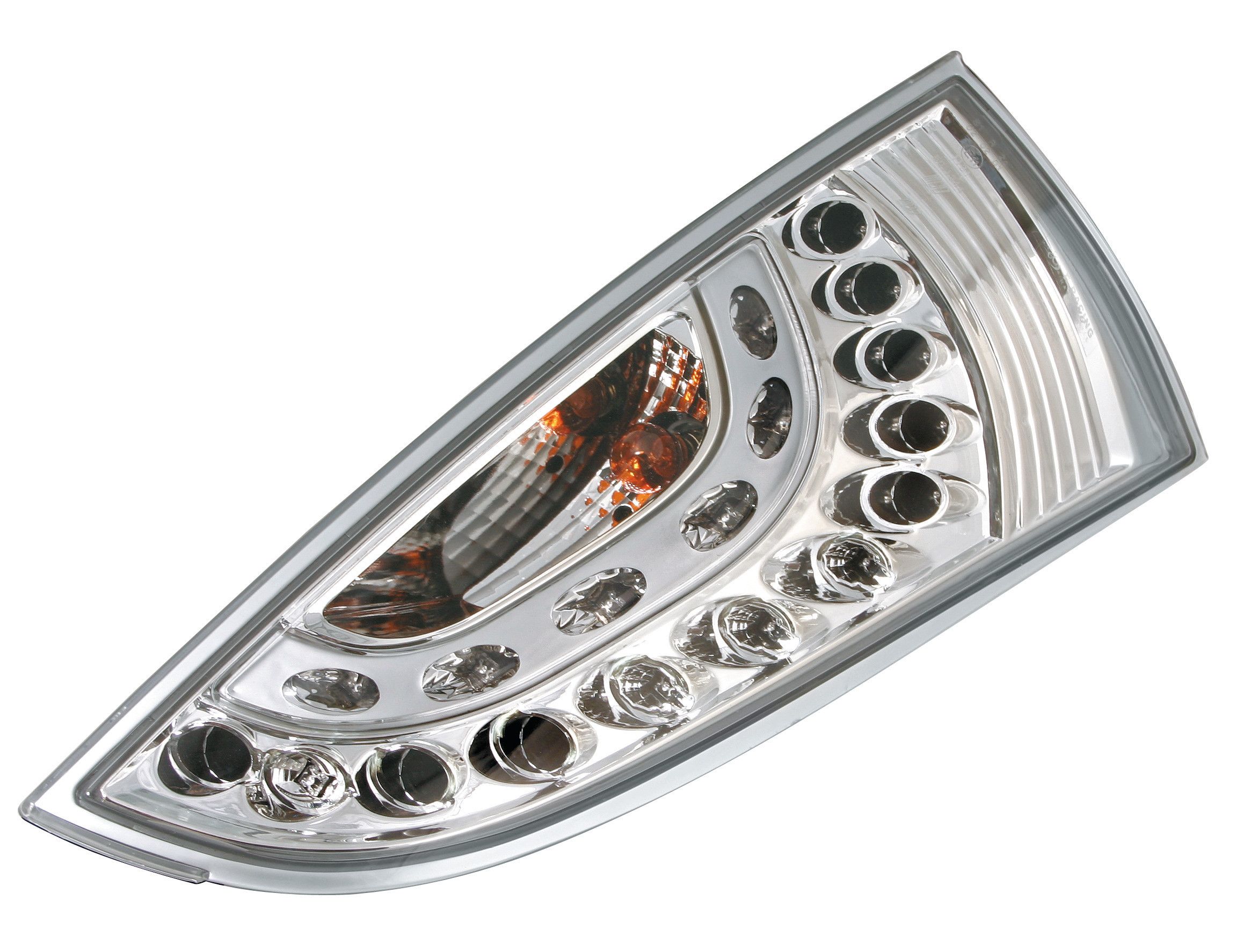 Coppia fanali posteriori LED - compatibile per Ford Focus (10/98-12/04) - Cromo