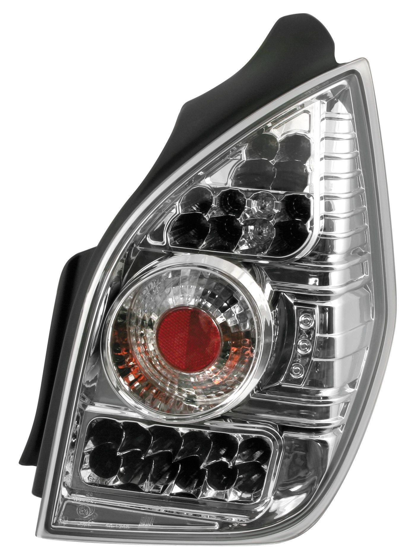 Coppia fanali posteriori LED - compatibile per Citroën C2 (9/03>) - Cromo